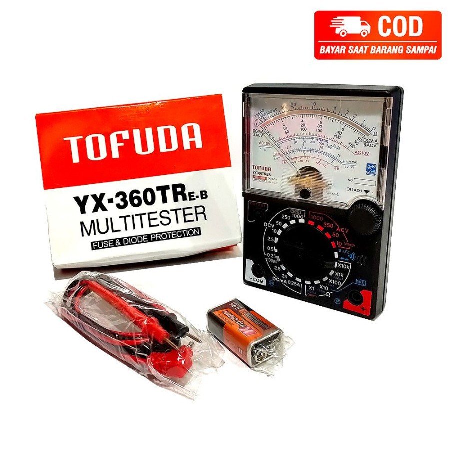 MULTITESTER ANALOG TOFUDA YX-360TR MULTIMETER BESAR PENGUKUR TEGANGAN