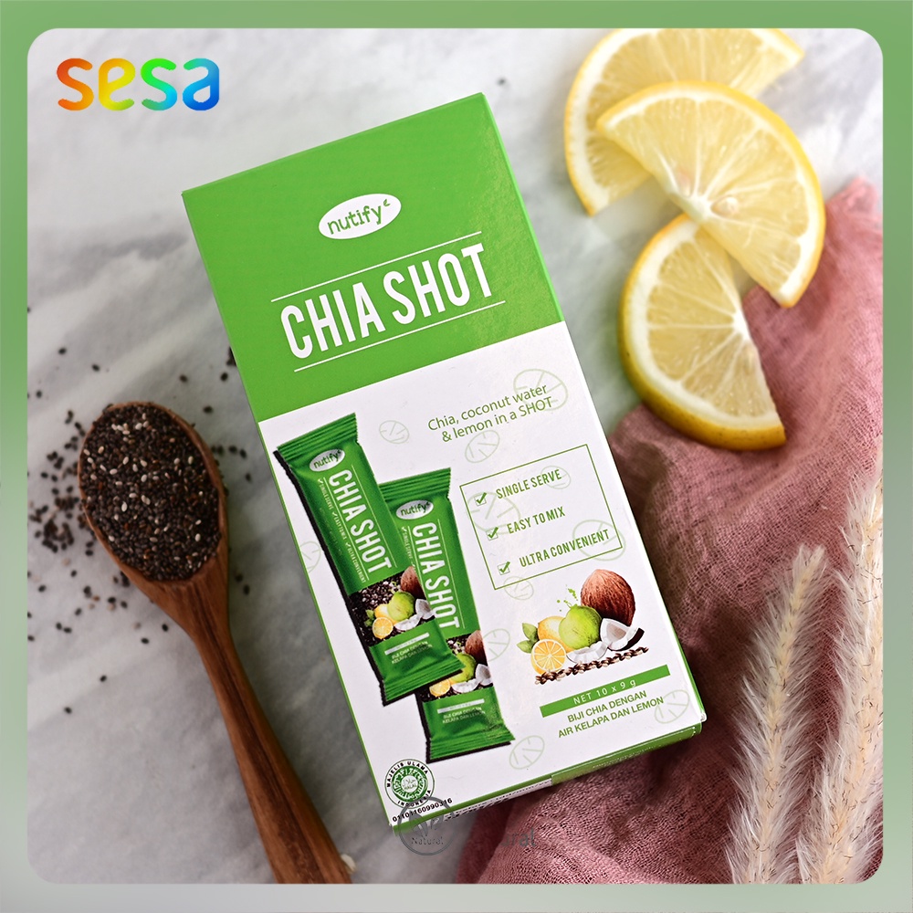 

NUTIFY Chia Shot/Pack 10pcs 9gr - Snack Biji Chia