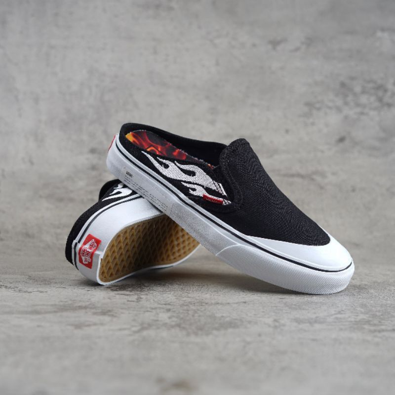 Vans Slip On Mule ASAP Worldwide Flame Black