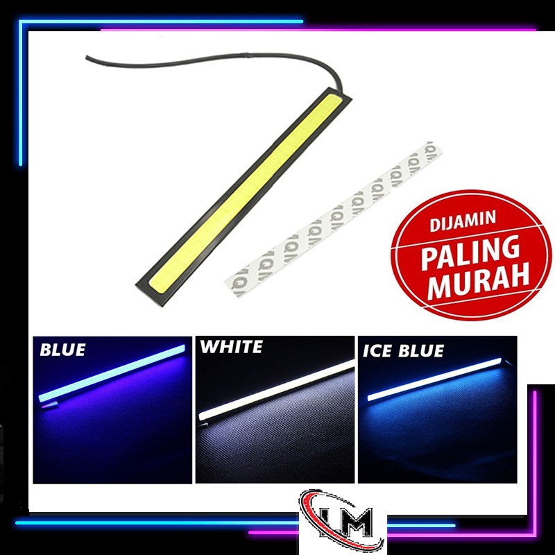 Lampu DRL LED Plasma COB 17 cm Motor Mobil