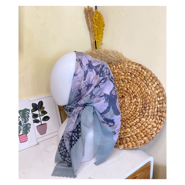 Jilbab voal Segiempat/voal printing/voal motif/segiempat motif/hijab voal motif/hijab motif/hijab segiempat motif/voal printing-G116