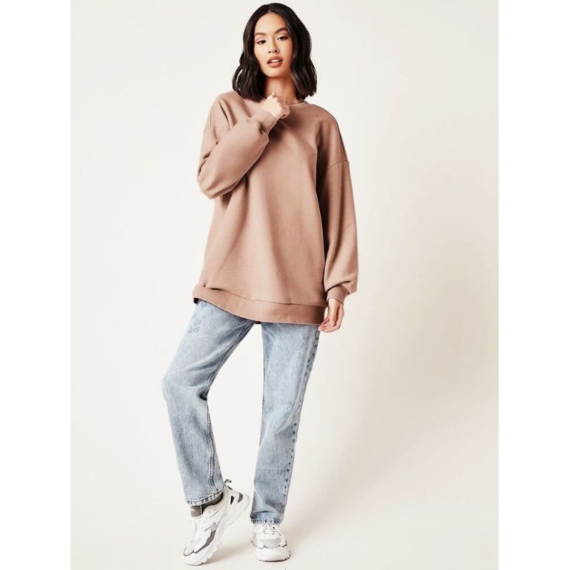 CREWNECK SWEATER PRIA DAN WANITA MOCCA