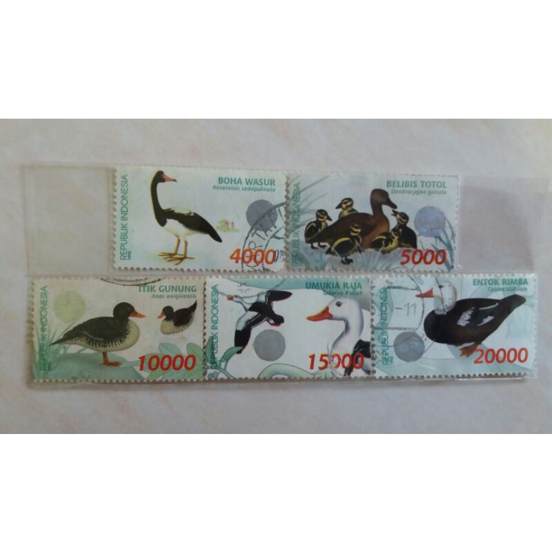 

Perangko Bebek Seri 1 Tahun 1998 Set Lengkap 5pcs Used