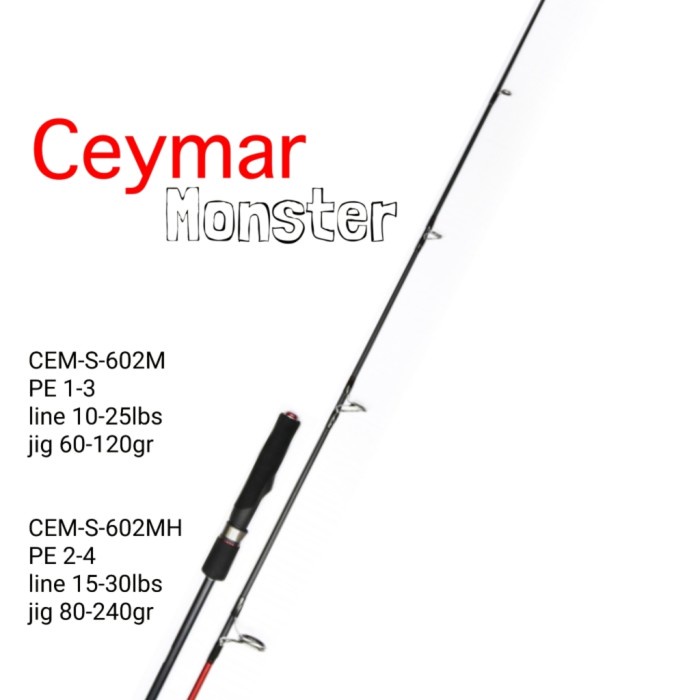 JORAN Jigging Okuma CEYMAR MONSTER PE 1-3 & PE 2-4 Spinning