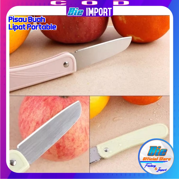 Pisau Buah  &amp; Sayur Lipat Stainless Portable Impor Best Seller