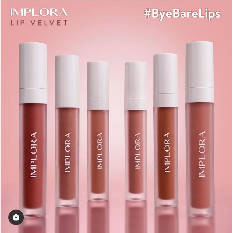 IMPLORA Lip Velvet  4,6 gram | Lip Cream | Lipstik | Lipvelvet