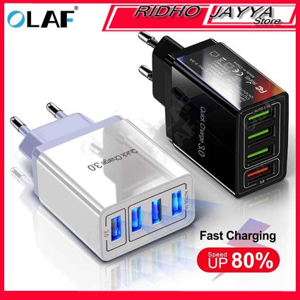 Mall OLAF Charger USB Fast Charging QC3.0 4 Port 48W - QC-04