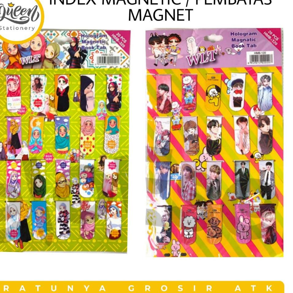 

[KODE PRODUK G7LIW8456] INDEX MAGNETIC / PEMBATAS BUKU MAGNET GAMBAR HIJAB & BTS / PEMBATAS MAGNET