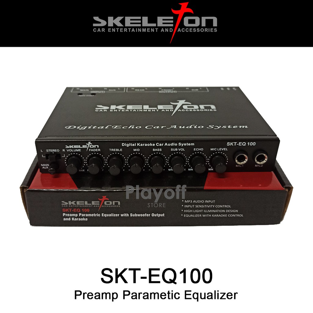Preamp Parametric Equalizer Karaoke Mobil SKT-EQ100
