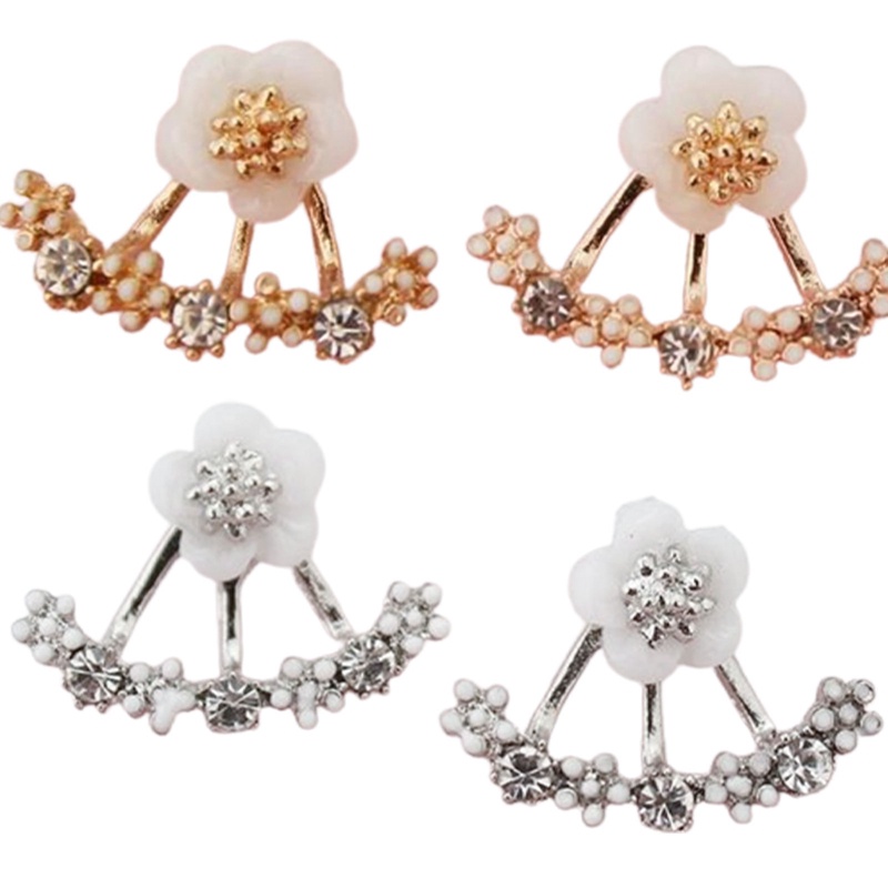 Anting Stud Desain Bunga Daisy Gaya Korea Untuk Wanita