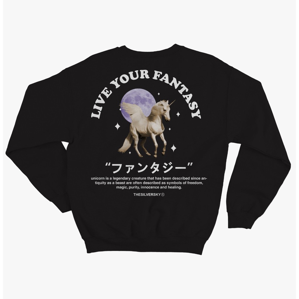 Thesilversky Live Unicorn Crewneck Sweater