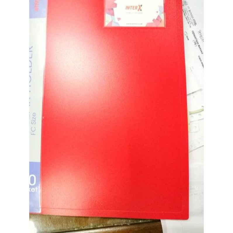 

⍤> Clear Holder isi 100 lembar Folio F4 / Map Document Plastik Dokumen >