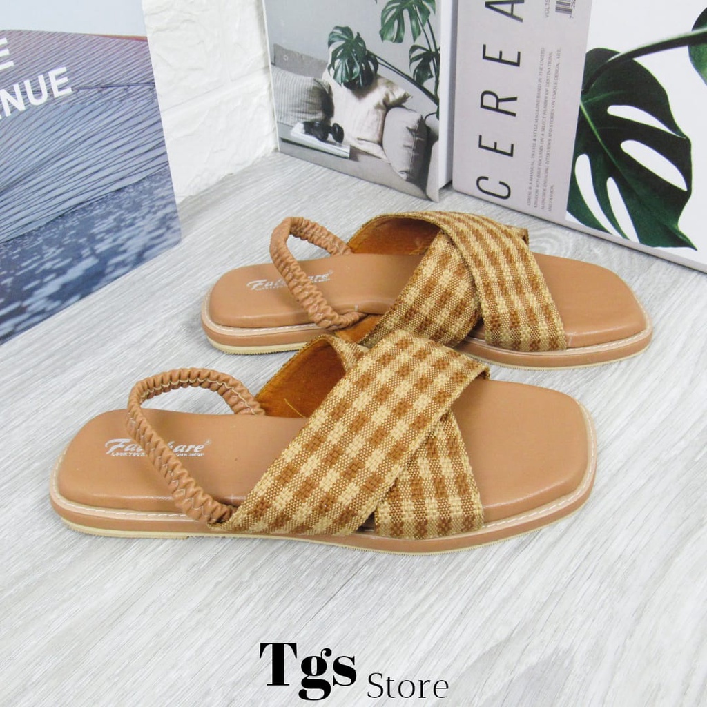 Sandal Flat Wanita Tali Karet NG-17