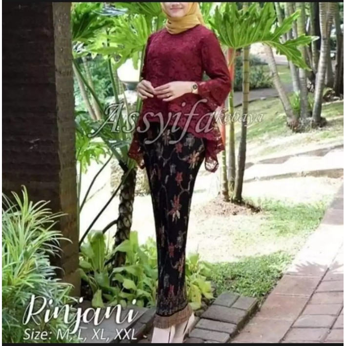 KEBAYA SET BIANCA BURKAT COKSU/KEBAYA RINJANI/KEBAYA MURAH/BAJU SERAGAM/BAJU PESTA/KEBAYA KUTUBARU