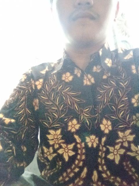 Bswart Batik Hrb026 Kenongo Hem Pendek Padi Pekalongan M L Xl Batik Pria Murah Modern Grosir Batik