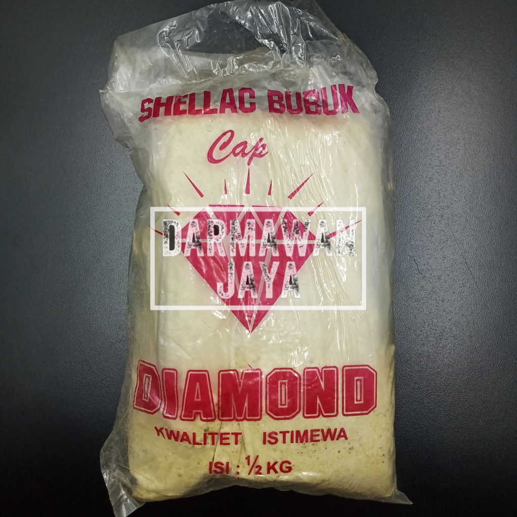 Shellac / Serlak / Sirlak Bubuk DIAMOND 500gr (1/2 kg) / Bahan Politur