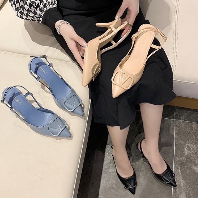 RYX - Shackle Vintage Sepatu Hak Tali Fashion Casual/Kantoran - Ori Import