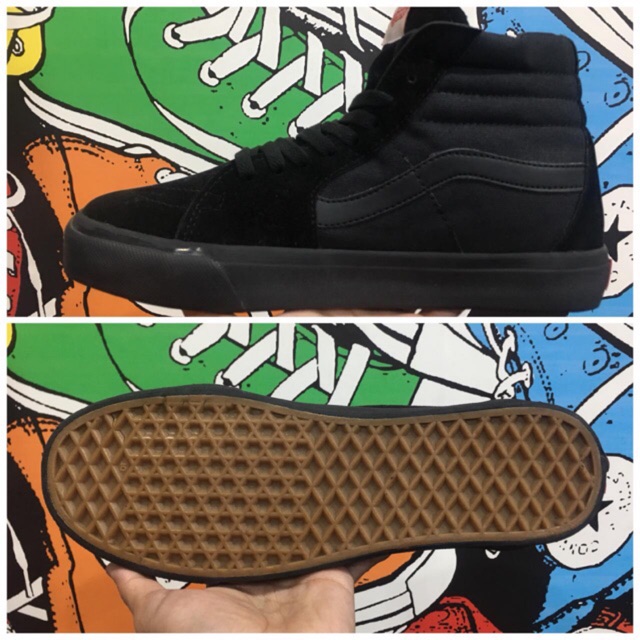 Sepatu  SK8 High Black White PREMIUM