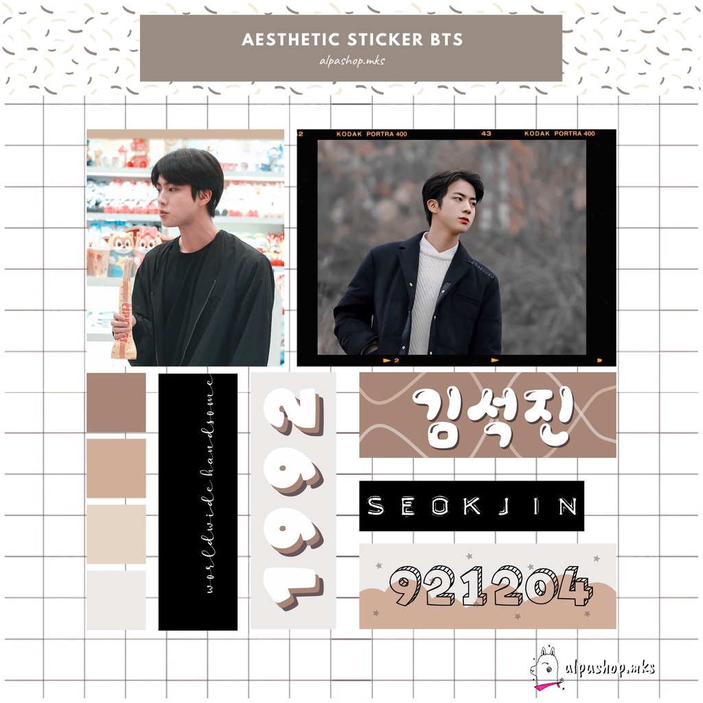 

AESTHETIC STICKER BTS