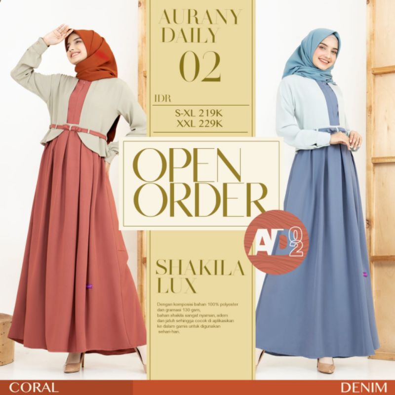 Baju Gamis Aurany Gamis AD 02