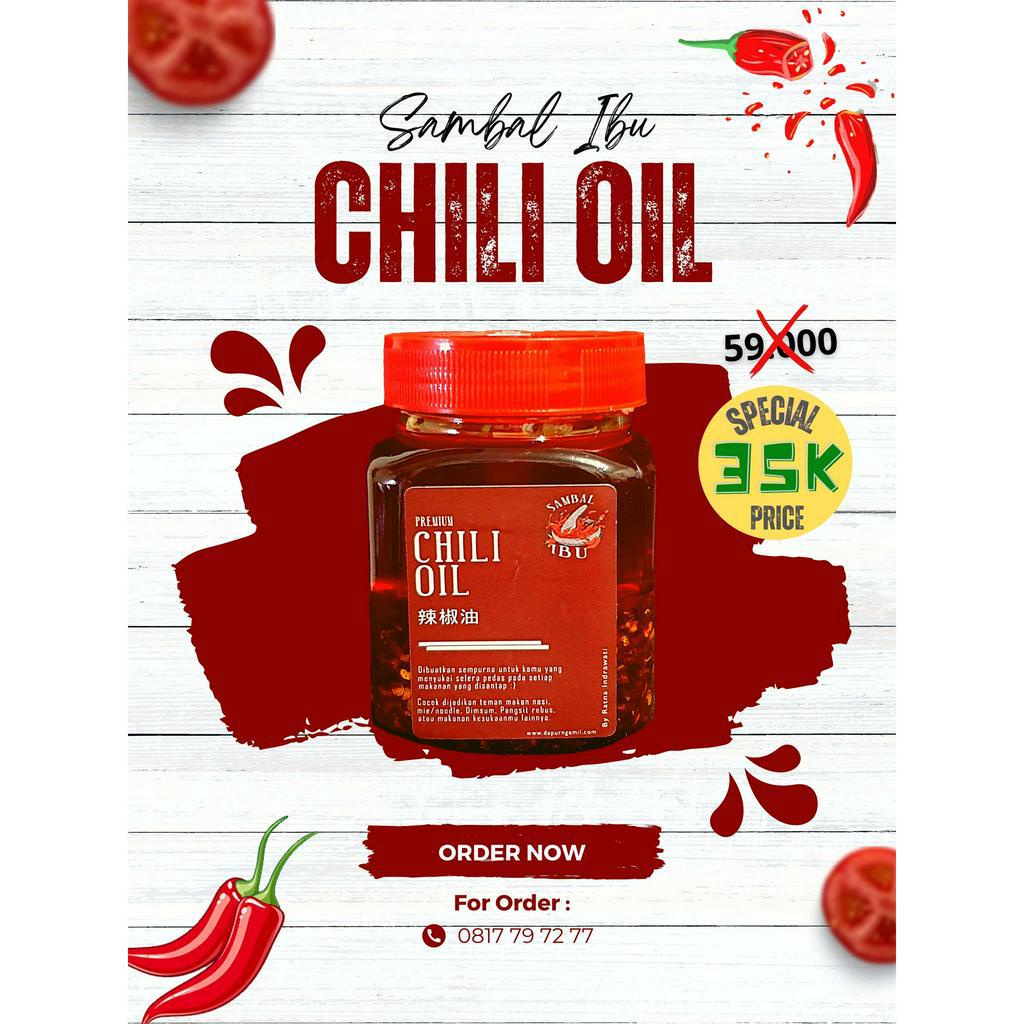 

CHILI OIL SUPER PEDAS MURAH BY SAMBAL IBU