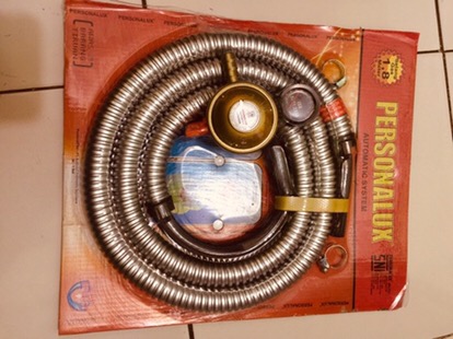 Selang Kompor Gas Dengan Regulator Meter Merek Personalux (paket)