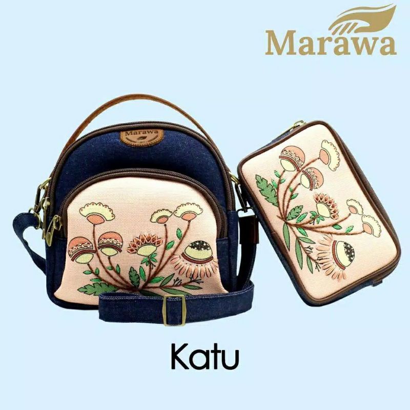 Tas Sepaket Marawa Katu / Dompet Poke Terbaru / Tas Etnik Marawa Quna