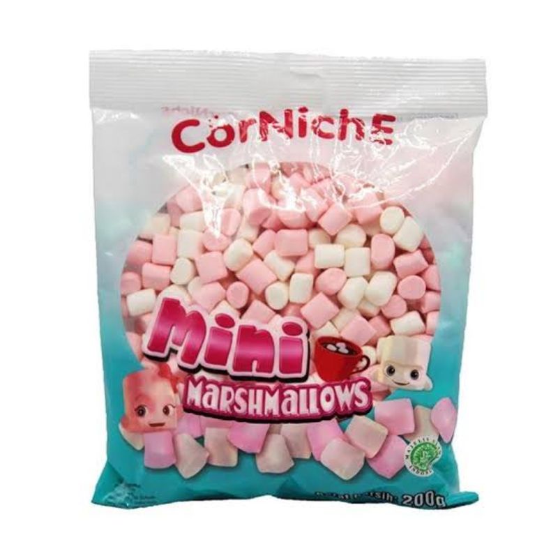 

Marshmallow Corniche Mini 200Gr - Marshmallow Pink putih