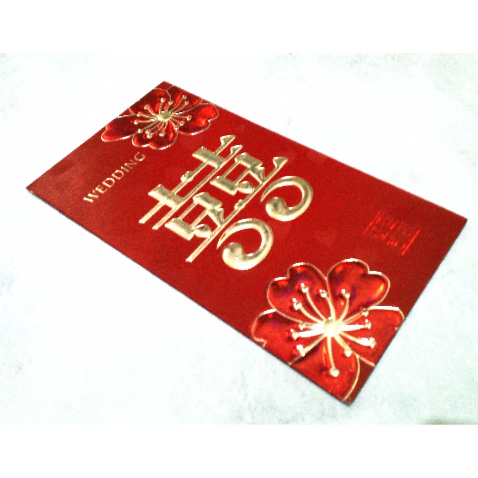 

(PROMO) (PROMO) AMPLOP ANGPAO WEDDING / PERNIKAHAN CHINA PANJANG SIZE 17 X 10 CM K05