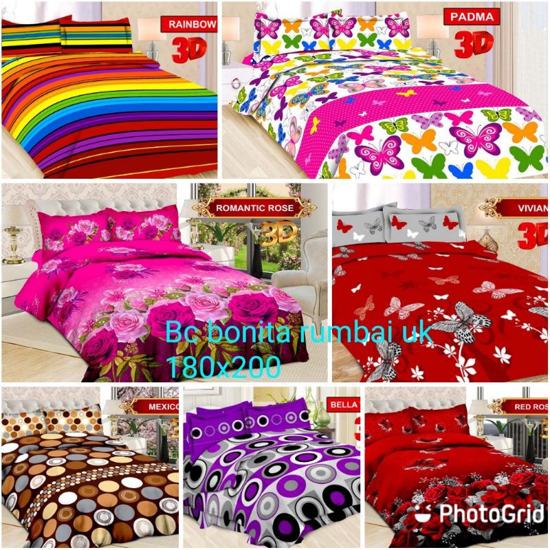 Bedcoverset Bonita King No.1 180x200 - Seprai Bonita