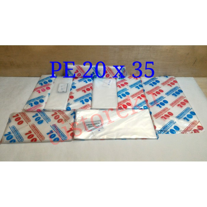 PE 700 20 x 35 plastik es batu dua kilo 2kg gula @145gr