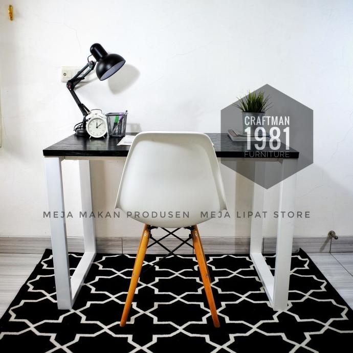 MEJA KOMPUTER 120X60 PUTIH KAYU /MEJA GAMING /MEJA KERJA 120X60 SDF54163ES