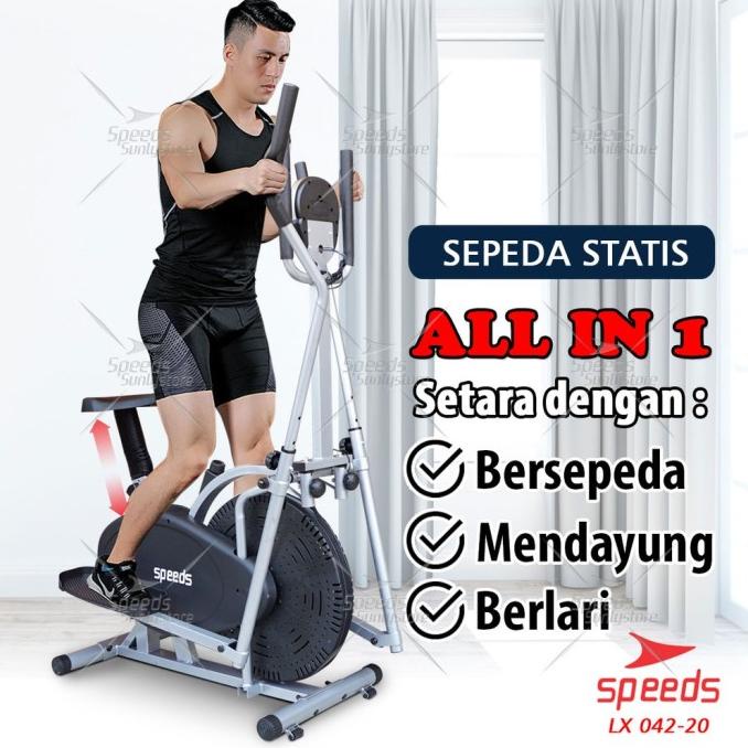 AC313 SPEEDS SEPEDA STATIS ORBITRACK PLATINUM BIKE FITNESS AIR MODEL B DCSDFD5463