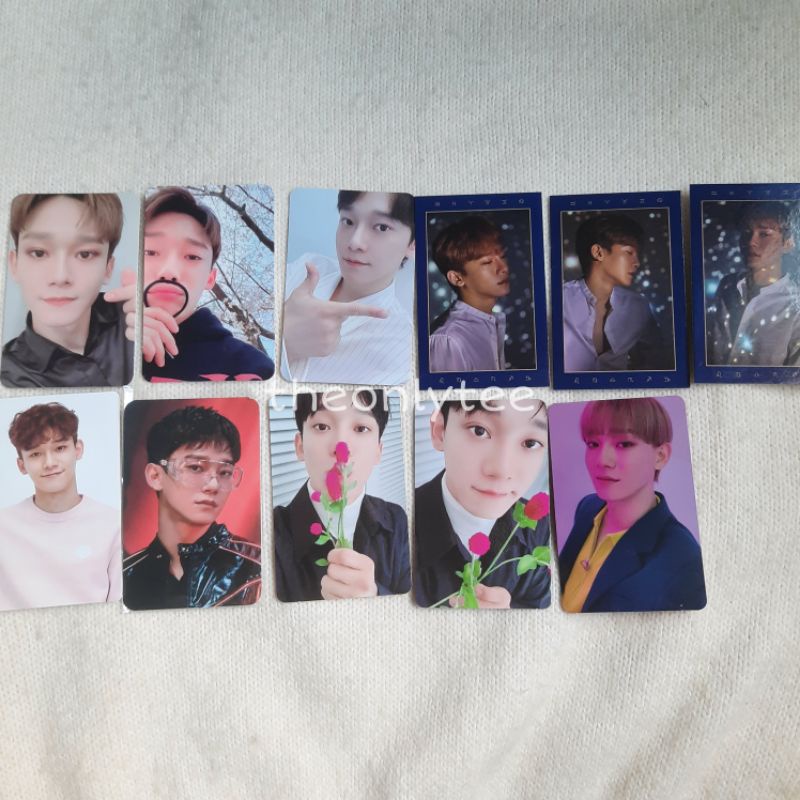 EXO CHEN JONGDAE PC PHOTOCARD DEAR MY DEAR WELCOME KIT ACE SEASON GREETINGS POWER UP LOVESHOT