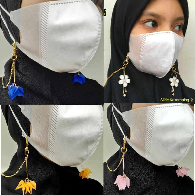Strap Kalung Masker Anting Artis Ayu ting ting pengait masker