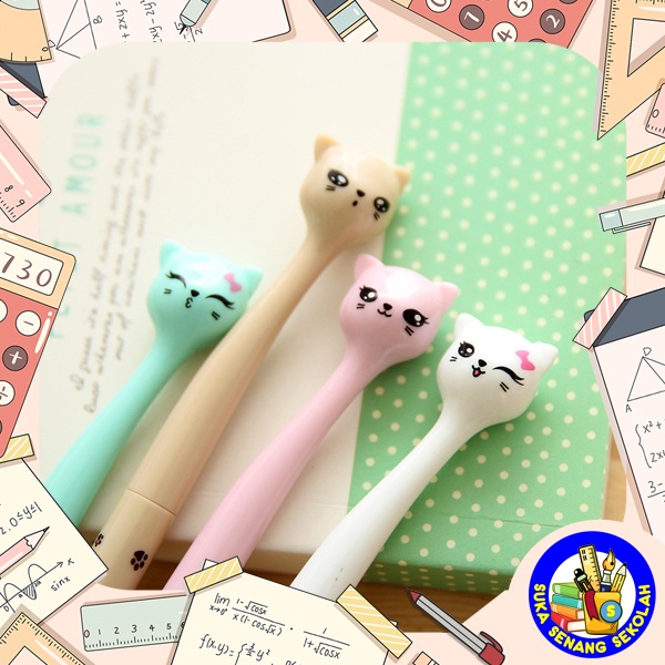 

SELUSIN Pen - Pena - Pulpen Kucing Imut S0003