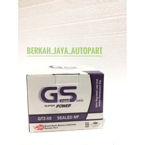 aki motor honda GTZ-5S Grand Sonic