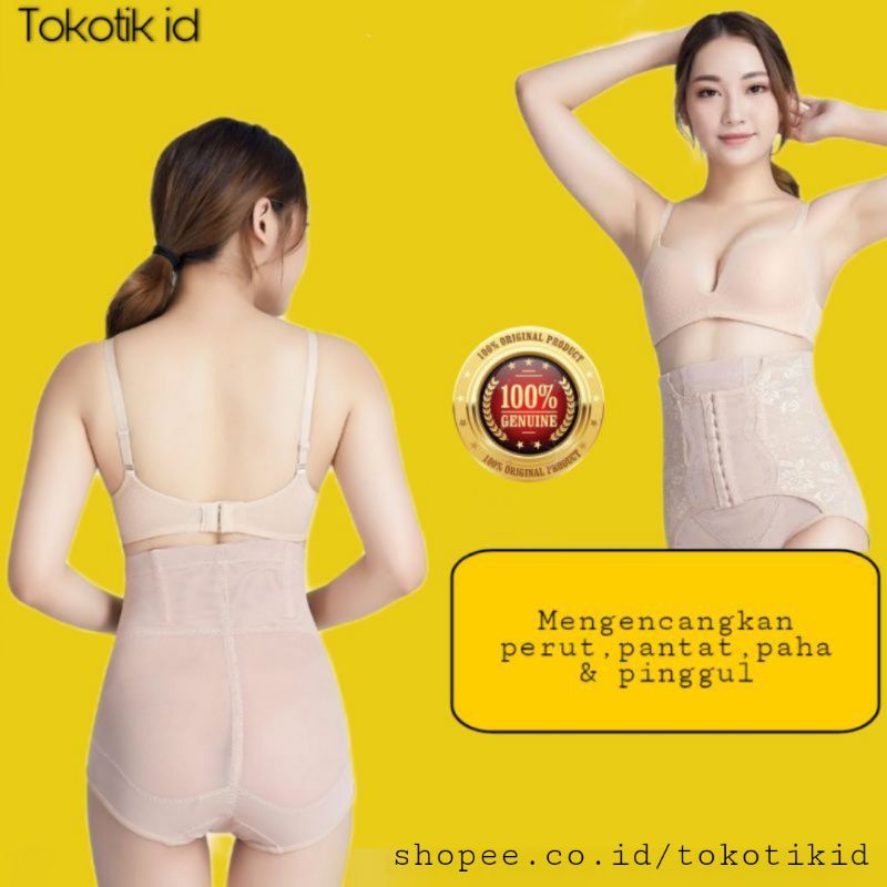 Corset Celana dalam kancing Korset wanita pelangsing pengecil perut buncit