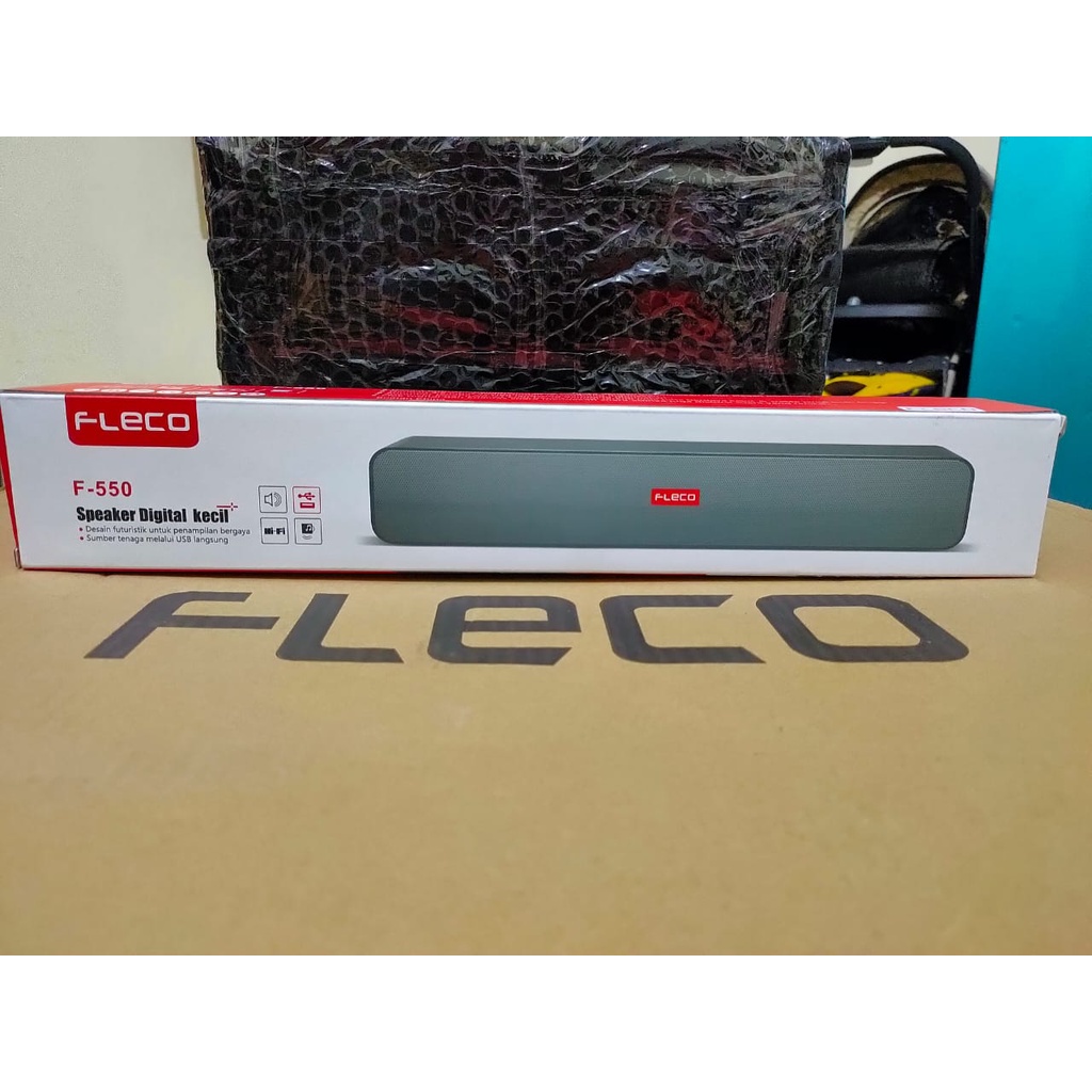 FLECO - Speaker Komputer/Laptop/HP Fleco F-550 USB / Speaker Digital Kecil Suara Berkualitas