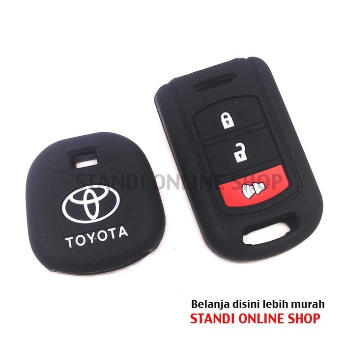 Kondom Kunci Sarung Remote Silikon Remote Cover Toyota New Rush Hitam