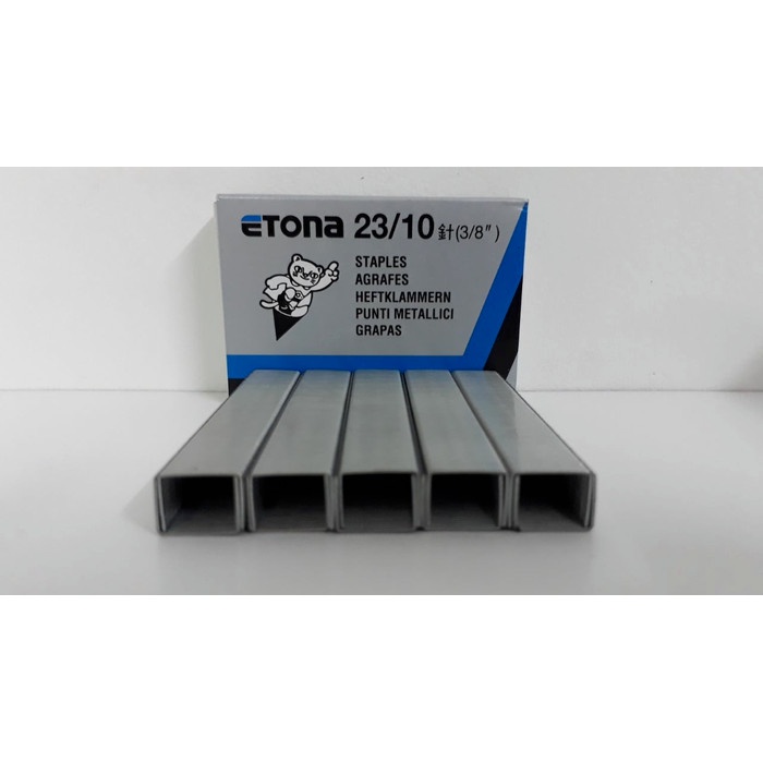 

ISI STAPLES ETONA 23/10 REFILL STAPLER 3/8" STAPLER TEMBAK STAPLE GUN