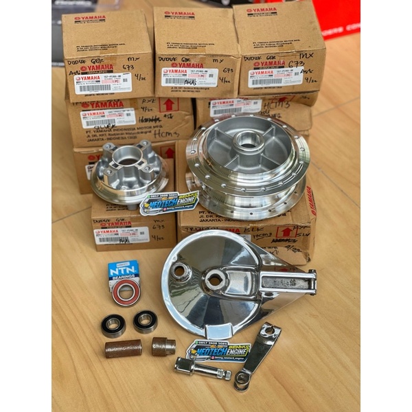 Tromol belakang RX KING Finishing bubut bening gilap cnc PNP Honda CB GL MAX PRO MEGAPRO TIGER NINJA