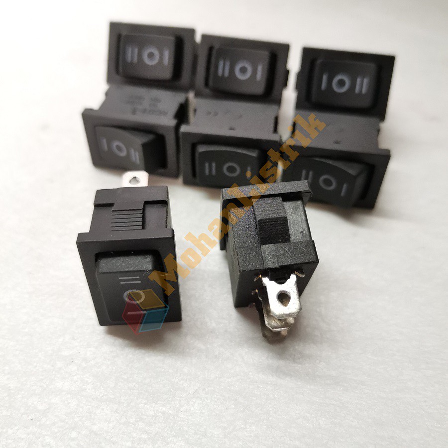 Saklar Sakelar Switch On Off On 3Pin 20x15mm Rocker Switch Power