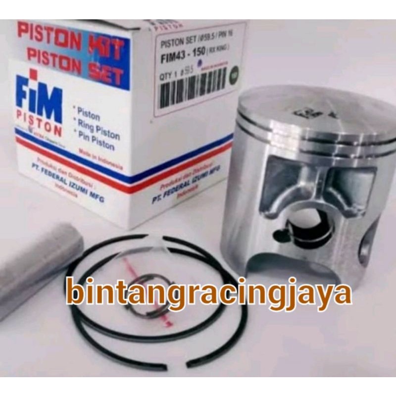 Piston FIM Rx King Os Std-50-100-125-150-200-225-250 lengkap piston ring