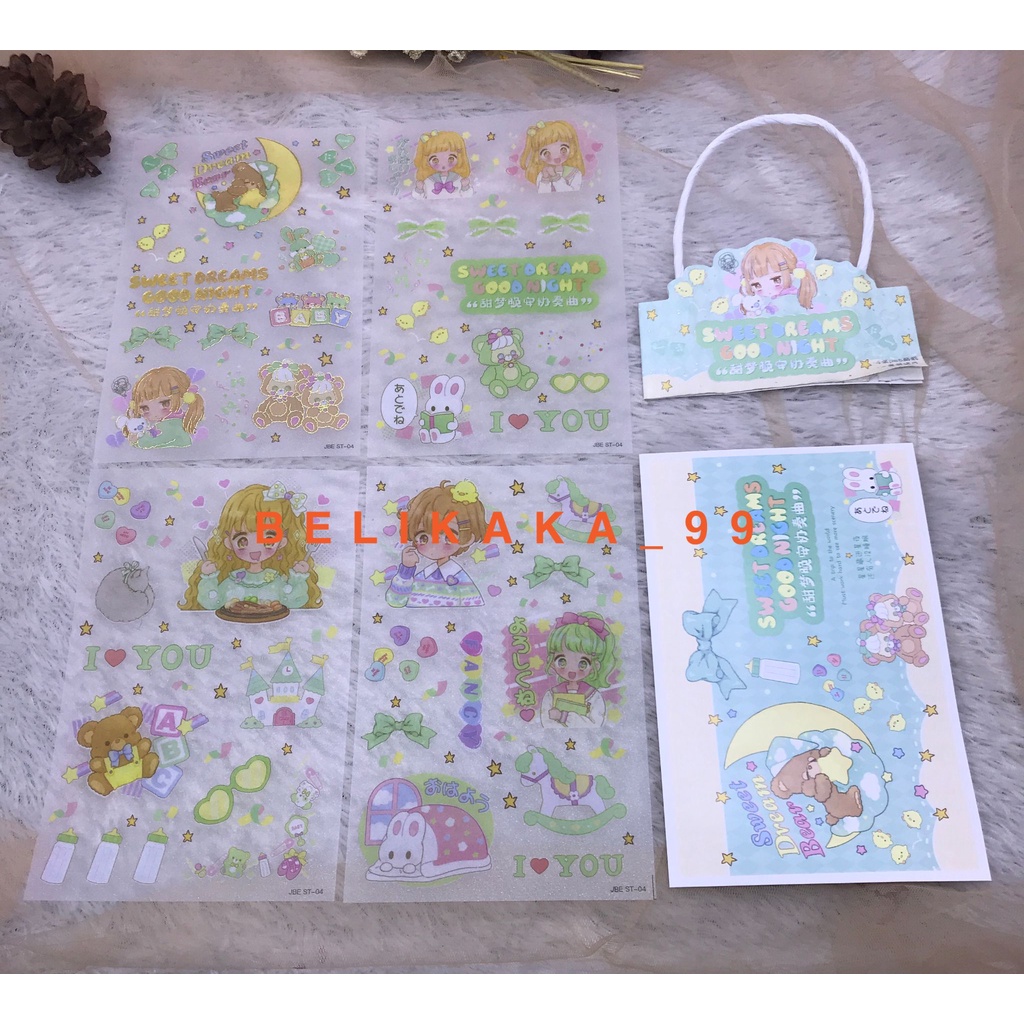 (4 LEMBAR) STICKER TEMPEL KARAKTER LUCU MODEL TAS GANTUNG ISI 4 LEMBAR / STICKER KARAKTER LUCU / STIKER TEMPEL / STICKER MODEL TAS/ STIKER GANTUNG / STIKER TAS / STICKER ANAK