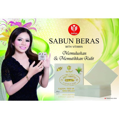 Sabun Beras Boliya/Sabun Wajah Beras Per Satuan/Sabun Beras BPOM