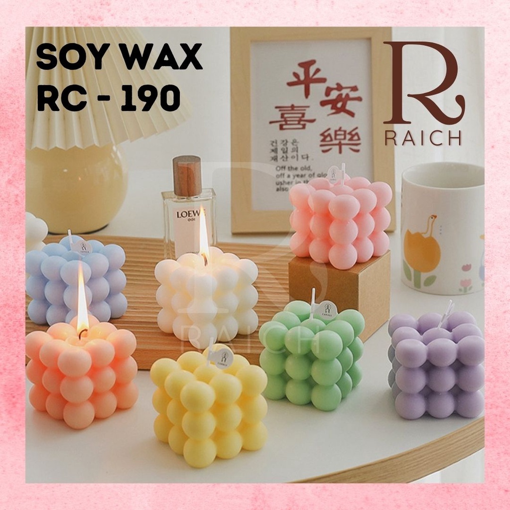 1 KG SOY WAX - CONTAINER &amp; PILLAR Soy Wax 100% Pure Natural Scented Candle Bahan Baku Lilin Kedelai  Aromaterapi Import Eco Friendly