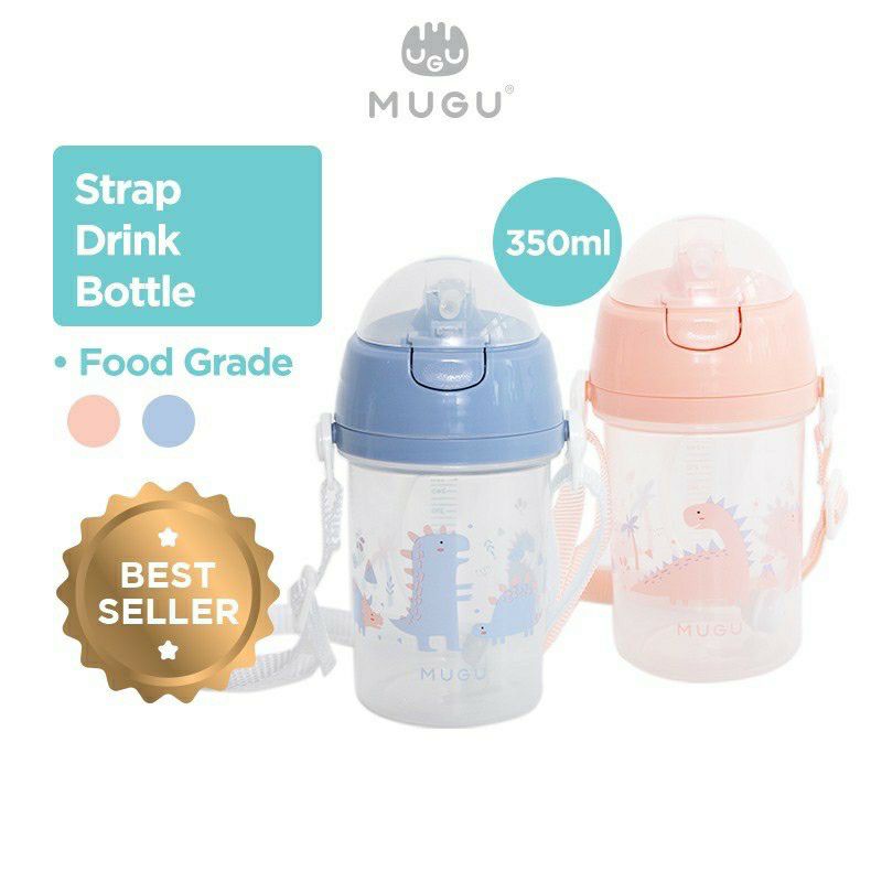 MUGU Strap Drink Bottle Botol Minum Anak 350ml 450ml