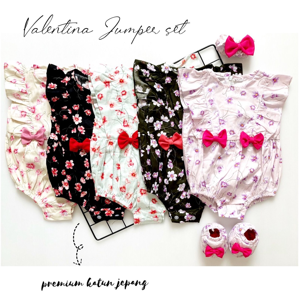 ALEXA / MICHA / CLARA / SAKURA / TALITHA / VALENTINA EMMA CHERRY BLOSSOM Bandana Sepatu Setelan Rok Bunga Pergi Lucu Fashion Anak Bayi Perempuan Cewe Lucu Terlaris-6
