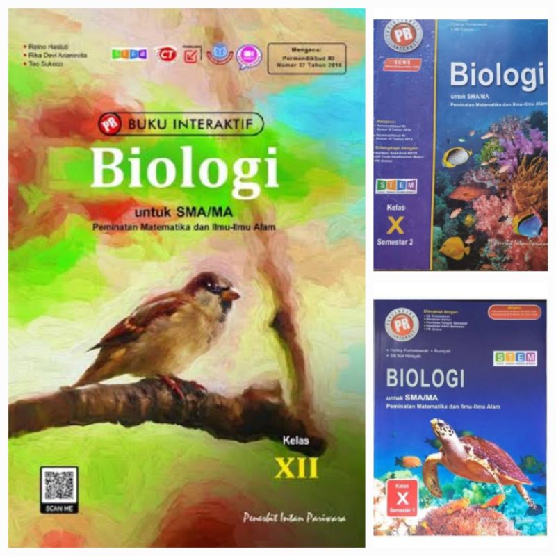 Jual Buku PR Biologi Peminatan SMA/MA Kelas 10 / 12 Semester 1 Dan ...